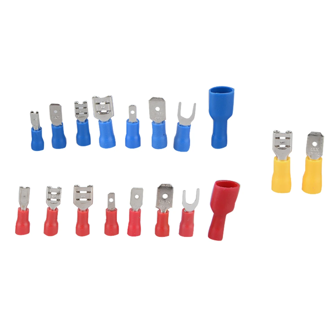 330pcs Electrical Assorted Full Insulated Fork U-type Set Terminals Connectors Assortment Kit Crimp Spade Ring
330pcs Electrical Assorted Full Insulated Fork U-type Set Terminals Connectors Assortment Kit Crimp Spade Ring
