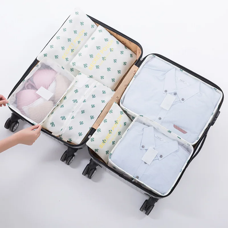 Nylon Packing Cube Travel Bag Men Women Luggage 7Pieces Set Large Capacity Bags Unisex Clothing Travel Bag Organizer
Nylon Packing Cube Travel Bag Men Women Luggage 7Pieces Set Large Capacity Bags Unisex Clothing Travel Bag Organizer