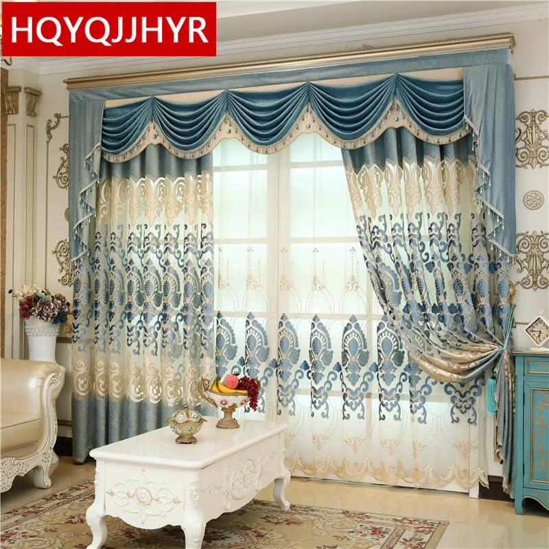 Europe and America High quality villa Velvet curtains for Living Room windows with luxurious elegant Voile Curtain for Bedroom
Europe and America High quality villa Velvet curtains for Living Room windows with luxurious elegant Voile Curtain for Bedroom