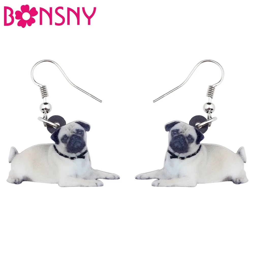 Bonsny Statement Acrylic Lying Pug Dog Earrings Dangle Drop Cartoon Animal Jewelry For Women Girls Teen Gift Wholesale Accessory
Bonsny Statement Acrylic Lying Pug Dog Earrings Dangle Drop Cartoon Animal Jewelry For Women Girls Teen Gift Wholesale Accessory