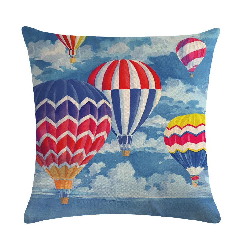 Cushion Cover Colorful Hot Air Balloon Pillow Case Cotton Linen Cushion Sky Home Decorative Pillow Cover
Cushion Cover Colorful Hot Air Balloon Pillow Case Cotton Linen Cushion Sky Home Decorative Pillow Cover
