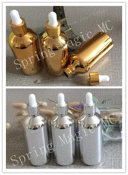 50PCS 100ml Golden / Silver glass dropper bottles essence oil bottles Vial Cosmetic Serum Packaging Refillable Perfume Bottles
50PCS 100ml Golden / Silver glass dropper bottles essence oil bottles Vial Cosmetic Serum Packaging Refillable Perfume Bottles