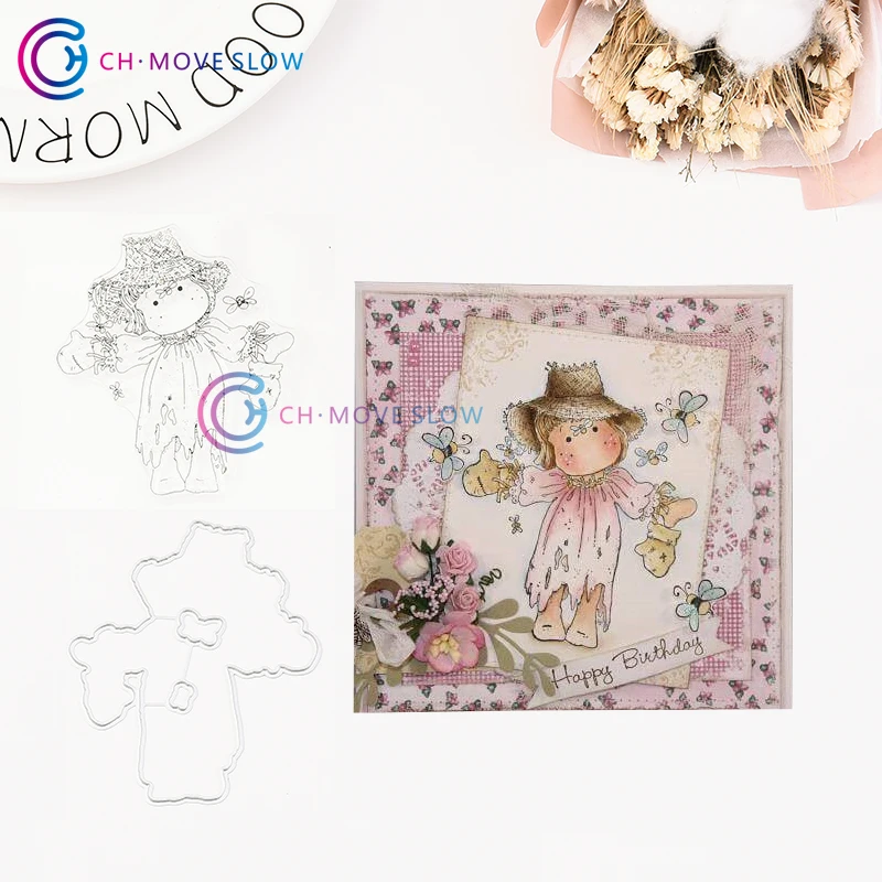 CH Straw Hat Girl Metal Cutting Dies and stamps Card Stencil Paper Craft Handmade Album Paper Cards Making
CH Straw Hat Girl Metal Cutting Dies and stamps Card Stencil Paper Craft Handmade Album Paper Cards Making