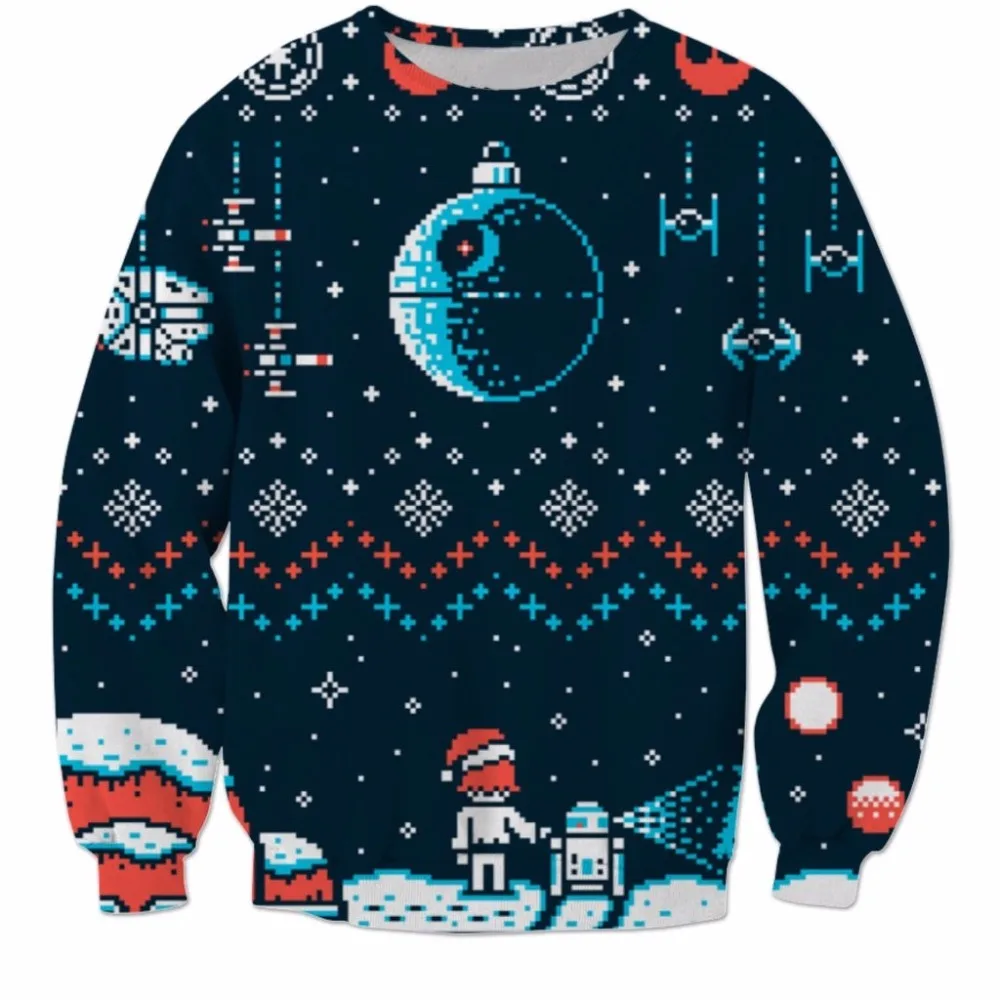 PLstar Cosmos Star Wars Christmas Space Ugly Sweateshirt 3d print Crewneck Pullovers casual Long Sleeve Outerwear
PLstar Cosmos Star Wars Christmas Space Ugly Sweateshirt 3d print Crewneck Pullovers casual Long Sleeve Outerwear