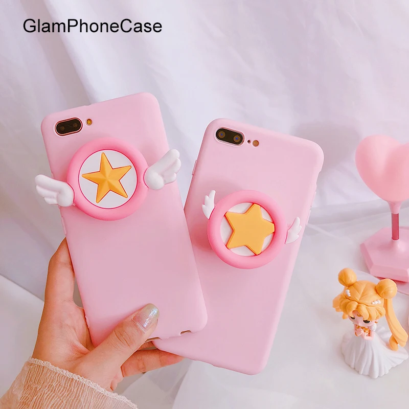 GlamPhoneCase Little Star Wings Telescopic Bracket Cell Phone Case for iPhone X 8 6s 6 7 Plus Square Soft Tpu Back Capas Covers
GlamPhoneCase Little Star Wings Telescopic Bracket Cell Phone Case for iPhone X 8 6s 6 7 Plus Square Soft Tpu Back Capas Covers