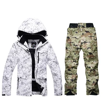 New men's ski suit windproof waterproof winter high quality ski jacket + ski pants men -30 degrees warm to increase size S-XXXL
New men's ski suit windproof waterproof winter high quality ski jacket + ski pants men -30 degrees warm to increase size S-XXXL