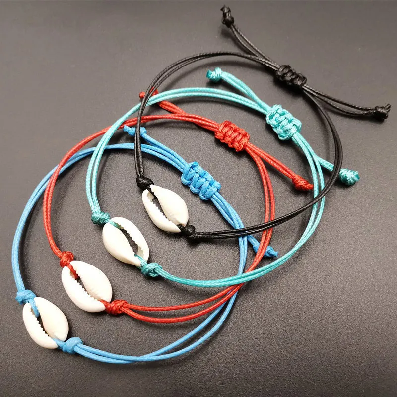 4 Colors High Quality Love Nature Shell Handmade Unique Rope Wedding Black Bracelet Adjustable Knit 1PC Beautiful Seaside
4 Colors High Quality Love Nature Shell Handmade Unique Rope Wedding Black Bracelet Adjustable Knit 1PC Beautiful Seaside