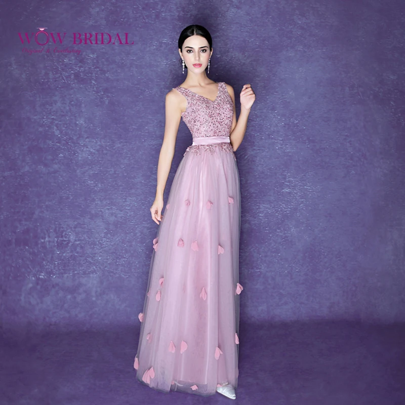 Wowbridal Dreamlike Purple Evening Dresses V-Neck Lace Up Beaded Backless Sheath Unique Appliqued A-Line Women Long Dresses
Wowbridal Dreamlike Purple Evening Dresses V-Neck Lace Up Beaded Backless Sheath Unique Appliqued A-Line Women Long Dresses