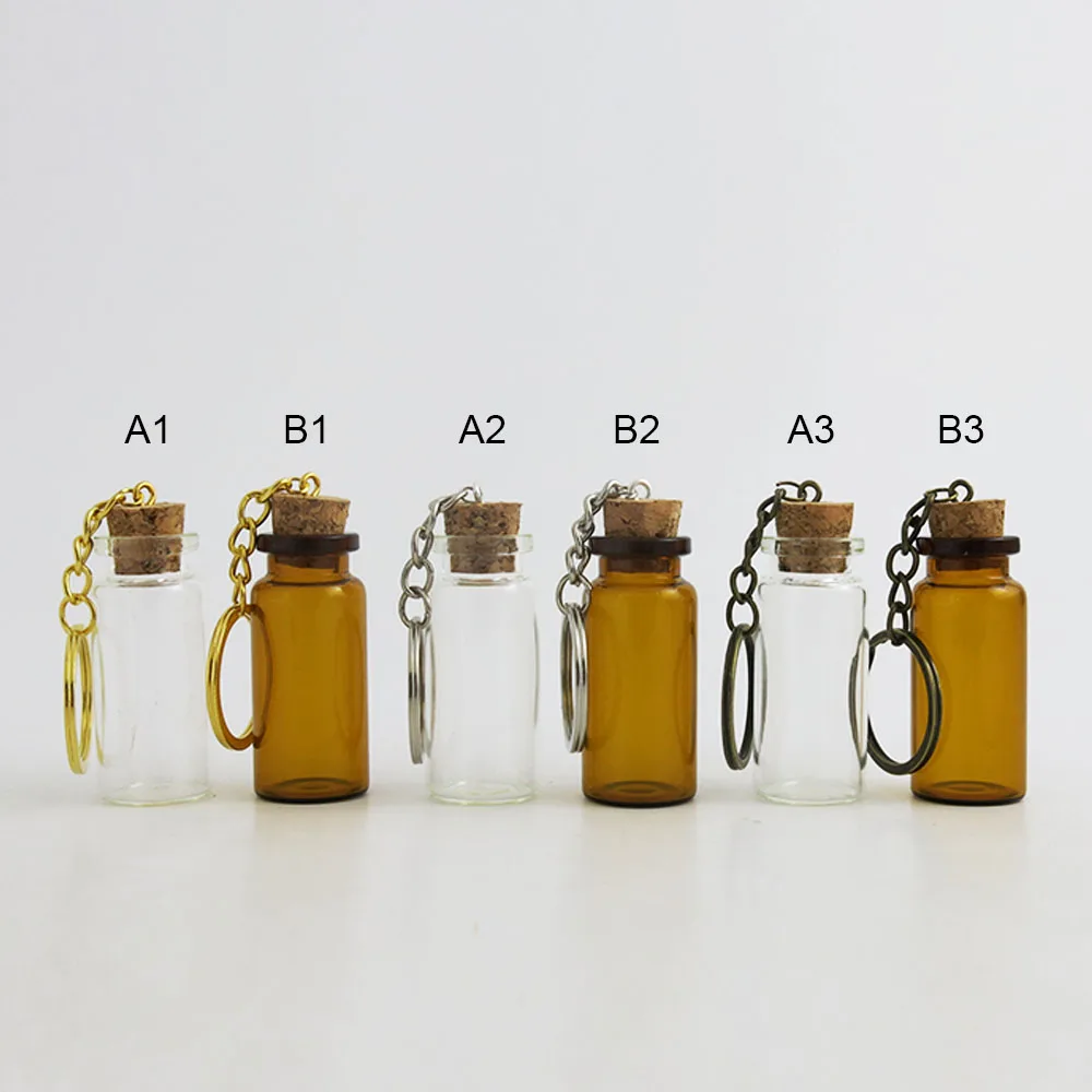 30 x 10ml Amber Glass Bottle Cork Pendant Vial Key Chain 1/3OZ Transparent Pendant Bottles For Gift Wedding Using
30 x 10ml Amber Glass Bottle Cork Pendant Vial Key Chain 1/3OZ Transparent Pendant Bottles For Gift Wedding Using
