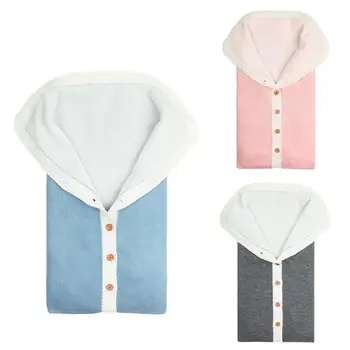 Newborn Baby Sleeping Bag Buttons Cute Knitted Blanket Stroller Sleepsacks Solid Color Winter Toddler Baby Swaddle Wrap
Newborn Baby Sleeping Bag Buttons Cute Knitted Blanket Stroller Sleepsacks Solid Color Winter Toddler Baby Swaddle Wrap