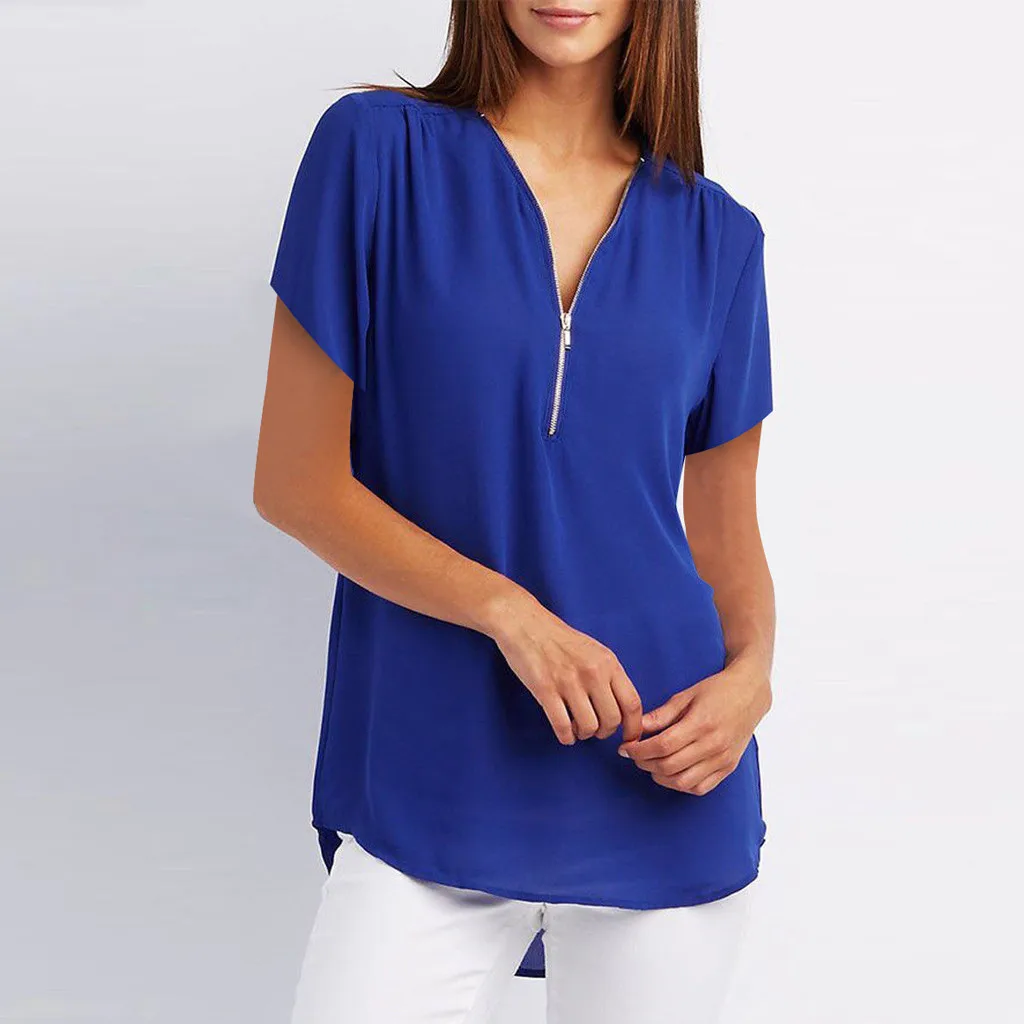 JAYCOSIN 2019 Fashion Women's Blouses For Big Ladies Casual Tops Shirt Ladies V Neck Zipper Loose shirt Blouse Tee Top Jul03
JAYCOSIN 2019 Fashion Women's Blouses For Big Ladies Casual Tops Shirt Ladies V Neck Zipper Loose shirt Blouse Tee Top Jul03