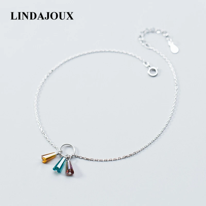 Summer Style 3 Colors Crystal Charm 925 Sterling Silver Ankle Bracelets For Women Foot Anklet Sterling-silver-jewelry
Summer Style 3 Colors Crystal Charm 925 Sterling Silver Ankle Bracelets For Women Foot Anklet Sterling-silver-jewelry