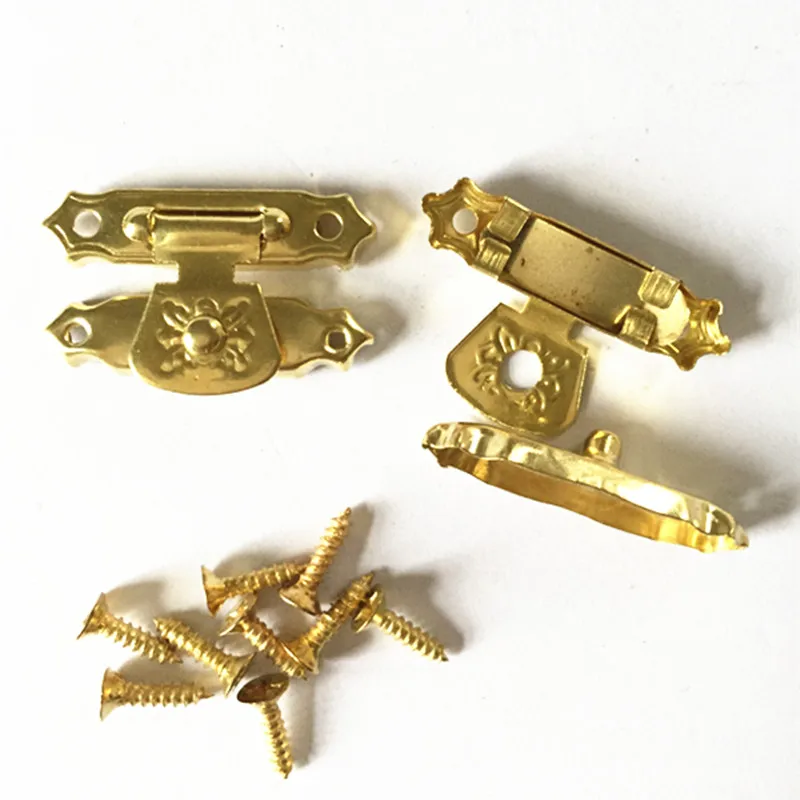 27*16mm Gift boxes Hardware Wooden box hasp Jewelry Box Accessories Metal buckle Golden 10pcs/lot
27*16mm Gift boxes Hardware Wooden box hasp Jewelry Box Accessories Metal buckle Golden 10pcs/lot