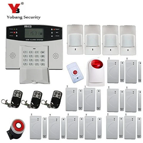 YobangSecurity Wireless GSM Home Alarm System Door Alarm Sensor PIR Detector Wireless Strobe Siren Spanish Russian Cezch Voice
YobangSecurity Wireless GSM Home Alarm System Door Alarm Sensor PIR Detector Wireless Strobe Siren Spanish Russian Cezch Voice