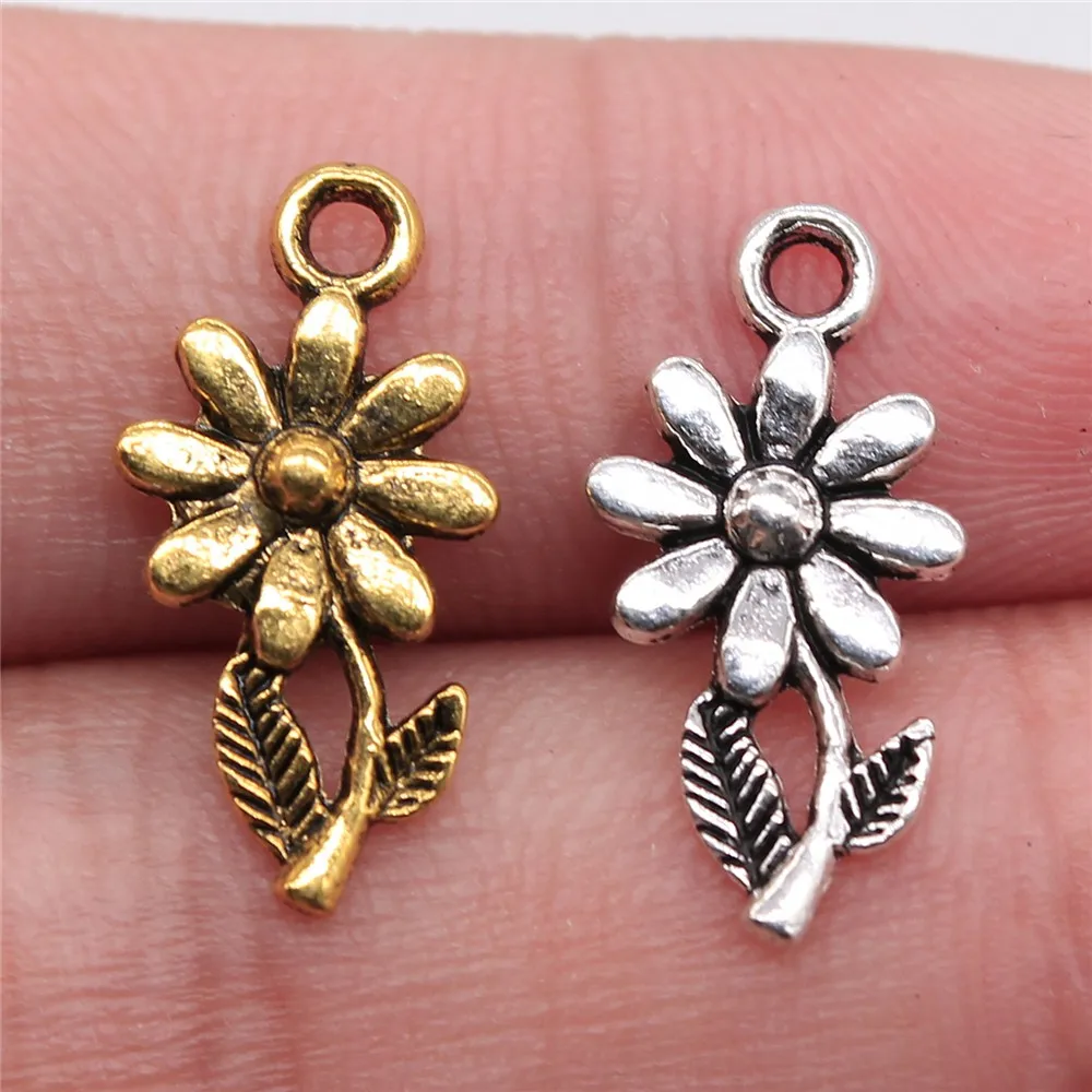 WYSIWYG 15pcs 19x10mm 2 Colors Antique Silver Antique Gold Daisy Flower Charm Flowers Daisy Charms Daisy Charms
WYSIWYG 15pcs 19x10mm 2 Colors Antique Silver Antique Gold Daisy Flower Charm Flowers Daisy Charms Daisy Charms