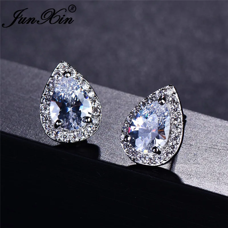 JUNXIN Pear Cut Multicolor Stone Teardrop Stud Earrings For Women Zircon 925 Sterling Silver Filled Blue Fire Opal Earrings Gift
JUNXIN Pear Cut Multicolor Stone Teardrop Stud Earrings For Women Zircon 925 Sterling Silver Filled Blue Fire Opal Earrings Gift