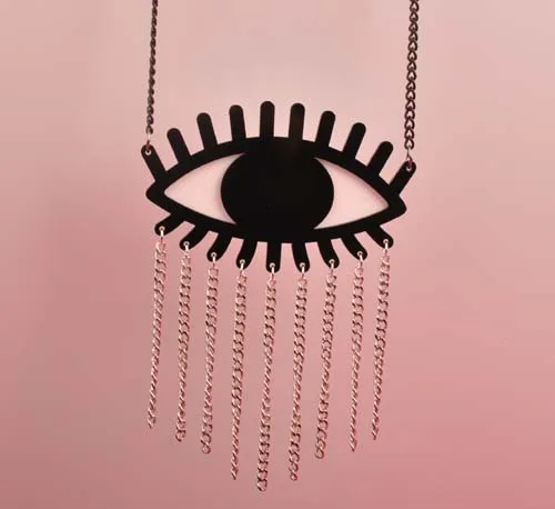 Fashion Punk Jewelry Accessories Metal Tassel Acrylic Big Eyes Necklace For Women Hip Hop
Fashion Punk Jewelry Accessories Metal Tassel Acrylic Big Eyes Necklace For Women Hip Hop