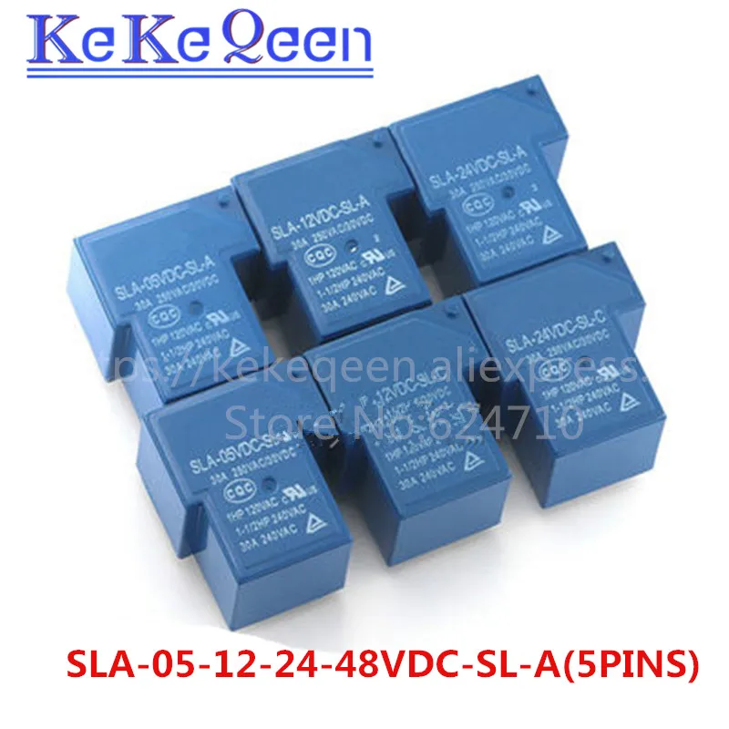 Power relays SLA-05VDC-SL-A SLA-12VDC-SL-A SLA-24VDC-SL-A SLA-48VDC-SL-A 5V 12V 24V 48V 30A 5PIN T90 a group of normally open
Power relays SLA-05VDC-SL-A SLA-12VDC-SL-A SLA-24VDC-SL-A SLA-48VDC-SL-A 5V 12V 24V 48V 30A 5PIN T90 a group of normally open
