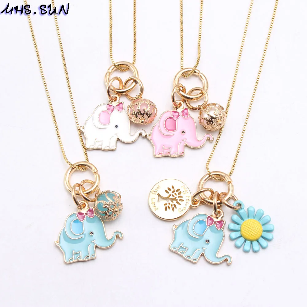 MHS.SUN DIY design baby fashion charm necklace with cute elephant pendant cartoon jewelry chain necklace for girls kids gift 1pc
MHS.SUN DIY design baby fashion charm necklace with cute elephant pendant cartoon jewelry chain necklace for girls kids gift 1pc