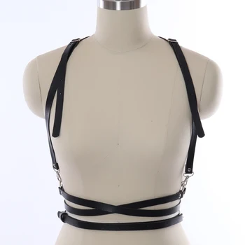 Pu Leather Harness Sexy Black Cage Tops Bra Belt Lingerie Fetish Punk for Women Body Bondage Caged Bralette Rave Dance Underwear
Pu Leather Harness Sexy Black Cage Tops Bra Belt Lingerie Fetish Punk for Women Body Bondage Caged Bralette Rave Dance Underwear