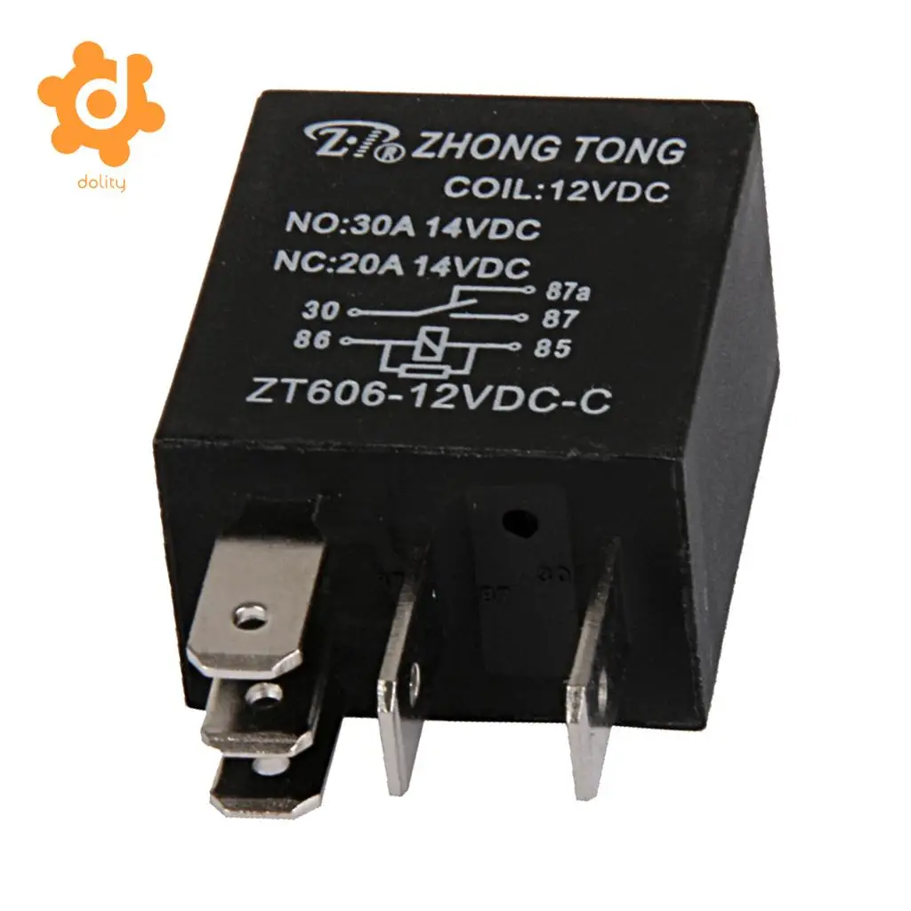 Car Truck Auto Automotive DC 12V 20A/30A AMP SPDT Relay Relays 5 Pin 5P High 40A coil capacity