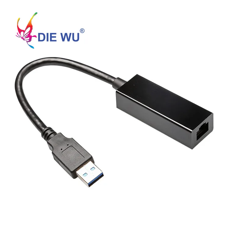 DIEWU external USB3.0 to RJ45 network adapter 10/100/1000Mbps Chip Realtek 8253 for PC Laptop Win 7/8/10
DIEWU external USB3.0 to RJ45 network adapter 10/100/1000Mbps Chip Realtek 8253 for PC Laptop Win 7/8/10