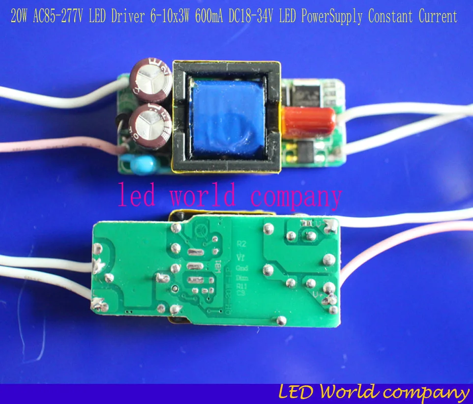 free shipping 5pcs Isolation 20W AC85-277V LED Driver 6-10x3W 600mA DC18-34V LED PowerSupply Constant Current LED Bulb Lamp
free shipping 5pcs Isolation 20W AC85-277V LED Driver 6-10x3W 600mA DC18-34V LED PowerSupply Constant Current LED Bulb Lamp