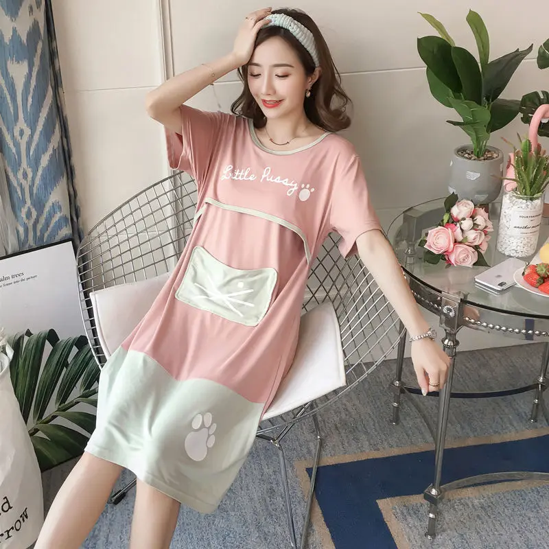 Maternity Hospital Gown Camison Lactancia 2019 New casua dresses labor and delivery gown Striped Pajamas nursing nightgown
Maternity Hospital Gown Camison Lactancia 2019 New casua dresses labor and delivery gown Striped Pajamas nursing nightgown