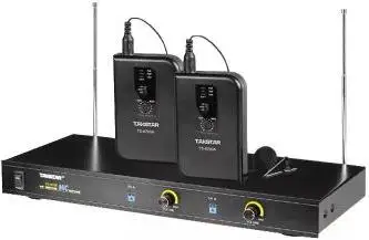 Takstar TS-6700PP VHF беспроводной двойной микрофон Lavalier для гипермаркетов танцевальный