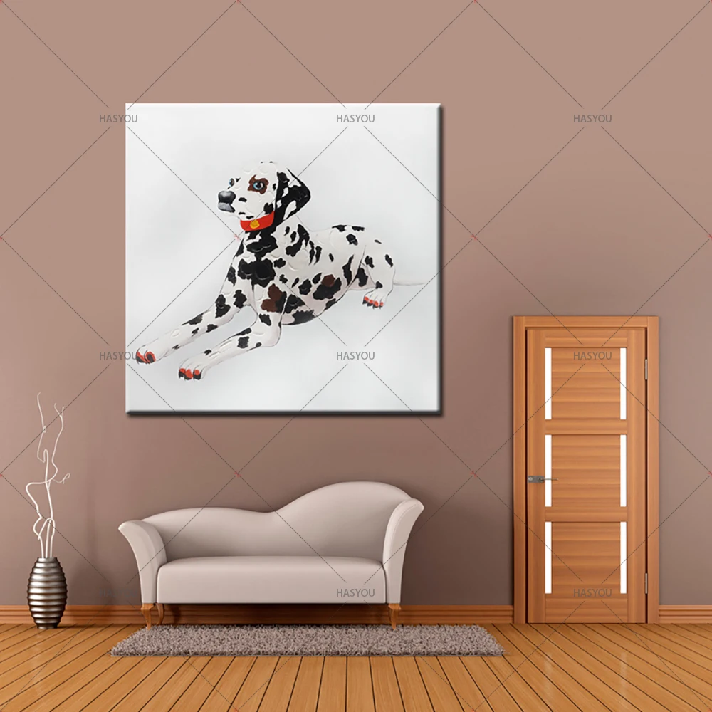 Handpainted Modern Oil Painting Abstract spotty dog Picture On Canvas oil Paintings Home Decor For Living Room wall Art
Handpainted Modern Oil Painting Abstract spotty dog Picture On Canvas oil Paintings Home Decor For Living Room wall Art