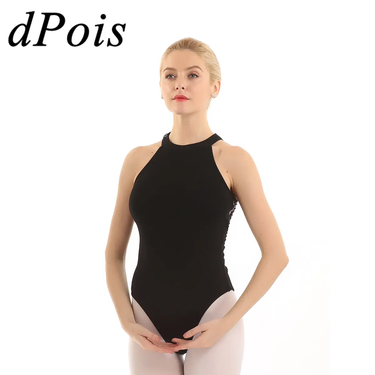Women Halter Sleeveless Floral Print Mesh Ballet Dance Gymnastics Leotard Bodysuit Ballerina Stage Show Costumes Female Swimsuit
Women Halter Sleeveless Floral Print Mesh Ballet Dance Gymnastics Leotard Bodysuit Ballerina Stage Show Costumes Female Swimsuit