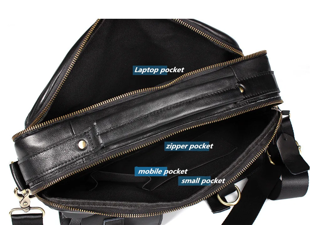 Oil wax leather Briefcase (10)