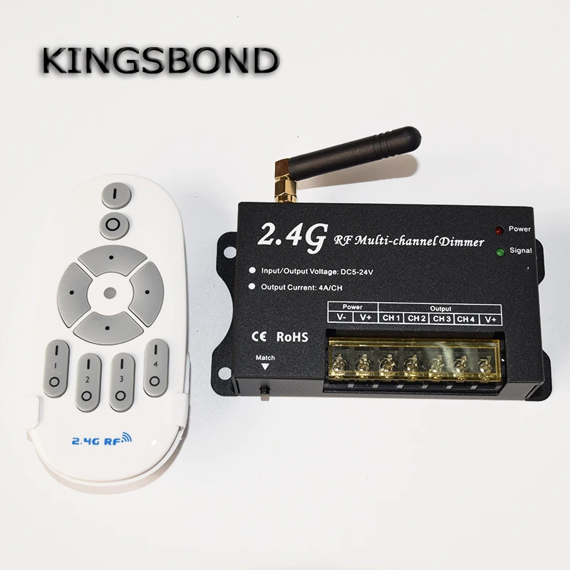 DC12-24V multi-channel 4channels 16A led dimmer with 2.4G RF wireless remote control for led strip light single color SMD5050
DC12-24V multi-channel 4channels 16A led dimmer with 2.4G RF wireless remote control for led strip light single color SMD5050