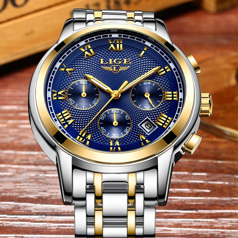 2018 LIGE Watches Men Luxury Brand Chronograph Men Sports Watches Waterproof Full Steel Quartz Men's Watch Relogio Masculino+BOX
2018 LIGE Watches Men Luxury Brand Chronograph Men Sports Watches Waterproof Full Steel Quartz Men's Watch Relogio Masculino+BOX