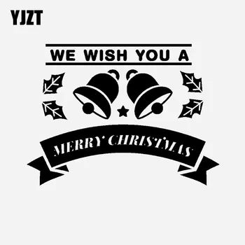 YJZT 18.5CM * 13.5CM Creative Congratulations On The Christmas Bell Car Sticker Vinyl Decal Black/Silver C23-0003
YJZT 18.5CM * 13.5CM Creative Congratulations On The Christmas Bell Car Sticker Vinyl Decal Black/Silver C23-0003
