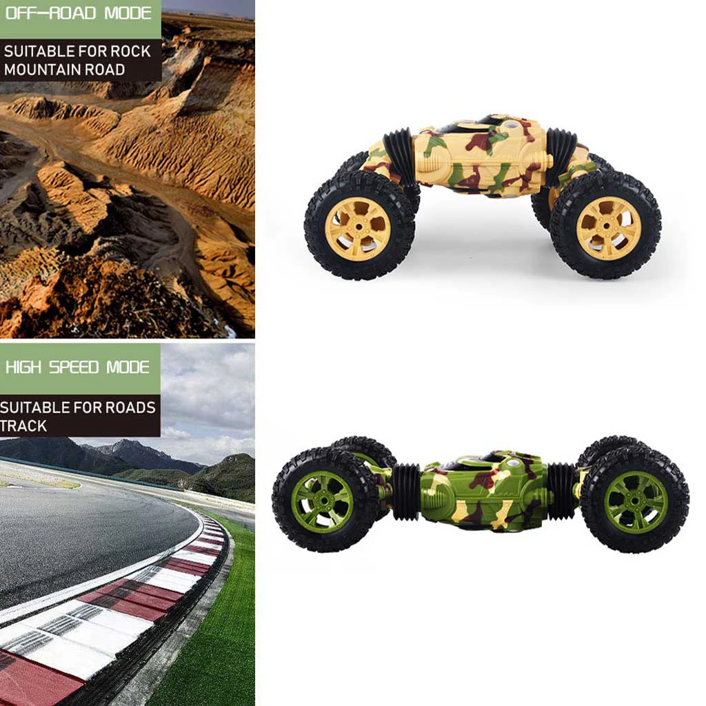 1/16 Scale 2.4Ghz 4WD Cool RC Stunt Car Double-side Vehicles Toy 4CH with 4.8V 700Ah Battery,Controller,USB Recharging Cable
1/16 Scale 2.4Ghz 4WD Cool RC Stunt Car Double-side Vehicles Toy 4CH with 4.8V 700Ah Battery,Controller,USB Recharging Cable
