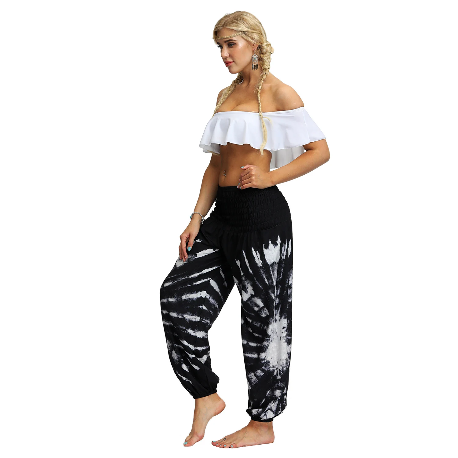 High Waist Pants Women Summer Beach Bohemian Boho Long Pants Casual Tie Dye Print Bloomers Loose Trousers
High Waist Pants Women Summer Beach Bohemian Boho Long Pants Casual Tie Dye Print Bloomers Loose Trousers