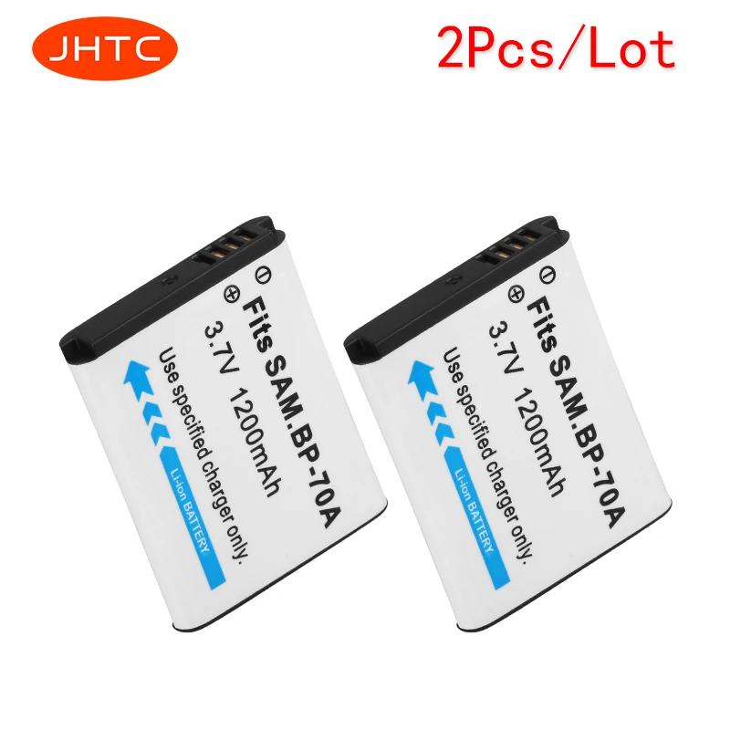 JHTC 2Pcs/Lot 1200mAh BP-70A EA-BP70A IA-BP70A BP70A IABP70A Battery for SAMSUNG AQ100, ES65, ES67, ES70, ES71, ES73,ES74
JHTC 2Pcs/Lot 1200mAh BP-70A EA-BP70A IA-BP70A BP70A IABP70A Battery for SAMSUNG AQ100, ES65, ES67, ES70, ES71, ES73,ES74