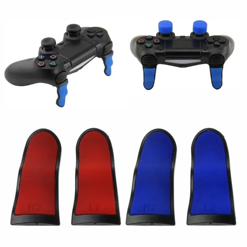 2Pcs Non-slip Bent L2 R2 Extended Triggers Buttons for PlayStation 4 PS4 Controller Trigger Extender
2Pcs Non-slip Bent L2 R2 Extended Triggers Buttons for PlayStation 4 PS4 Controller Trigger Extender