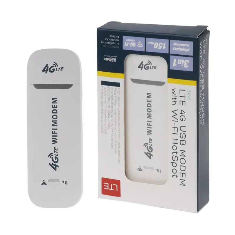 4G LTE USB Modem Network Adapter With WiFi Hotspot SIM Card 4G Wireless Router For Win XP Vista 7/10 Mac 10.4 IOS Nov-26A
4G LTE USB Modem Network Adapter With WiFi Hotspot SIM Card 4G Wireless Router For Win XP Vista 7/10 Mac 10.4 IOS Nov-26A