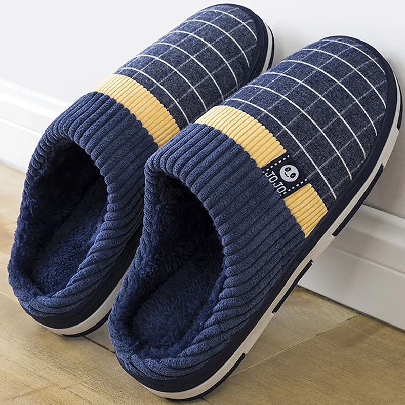Slippers for Men 2020 Warm Flock Plush Slippers for Home Wear-resistant Indoor Slippers Sewing Soft Rubber Household Men Shoes
Slippers for Men 2020 Warm Flock Plush Slippers for Home Wear-resistant Indoor Slippers Sewing Soft Rubber Household Men Shoes
