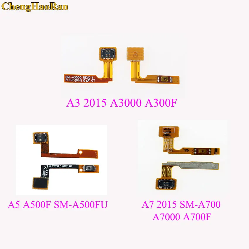 ChengHaoRan For Samsung Galaxy A3 2015 A300F A3000 A5 A500F SM-A500FU A7 A700F Power Switch Key Button Flex Cable connector
ChengHaoRan For Samsung Galaxy A3 2015 A300F A3000 A5 A500F SM-A500FU A7 A700F Power Switch Key Button Flex Cable connector