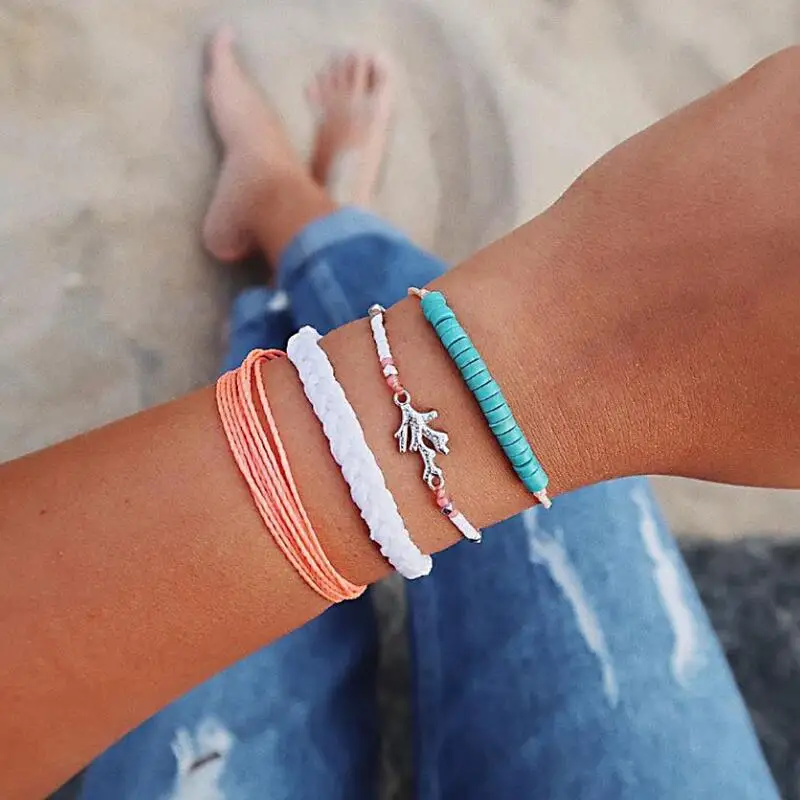 MissCyCy Bohemian Metal Coral Charm Bracelets for Women Fashion Handmade Multi-layer Rope Bracelet Set Boho Jewelry Wholesale
MissCyCy Bohemian Metal Coral Charm Bracelets for Women Fashion Handmade Multi-layer Rope Bracelet Set Boho Jewelry Wholesale