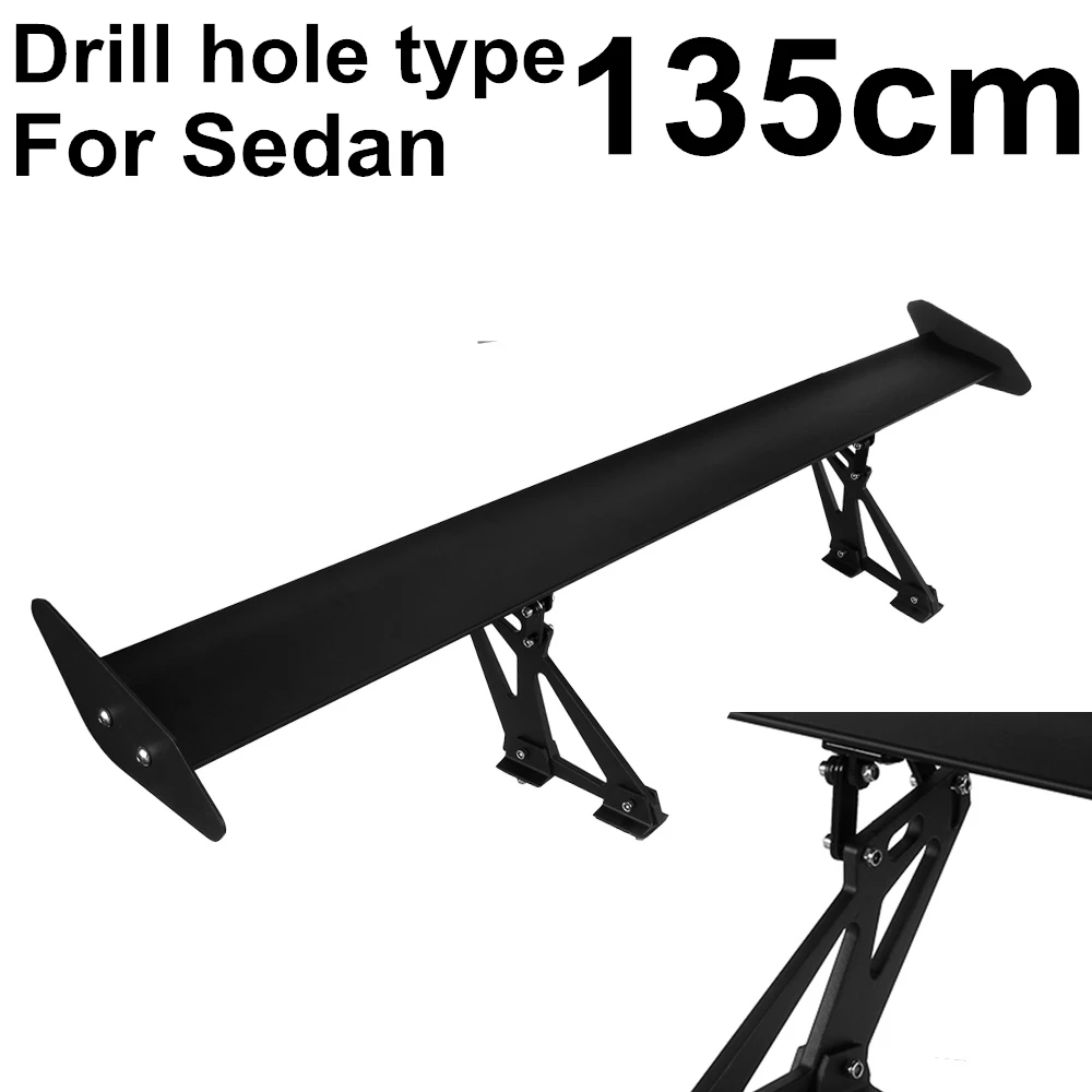 Lightweight Rear Trunk Wing GT Racing Spoiler Set Black Adjustable Universal Car Sedan NEW #121
Lightweight Rear Trunk Wing GT Racing Spoiler Set Black Adjustable Universal Car Sedan NEW #121