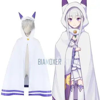 Re Zero Kara Hajimeru Isekai Seikatsu Emilia Cloaks Coat Girls Jacket Cosplay Party Costumes Women White Cute Cape
Re Zero Kara Hajimeru Isekai Seikatsu Emilia Cloaks Coat Girls Jacket Cosplay Party Costumes Women White Cute Cape