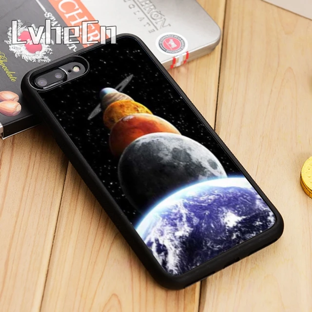 Чехол для телефона LvheCn Solar System Space Science iPhone 5 6 s 7 8 plus 11 12 Pro X XR XS Max Samsung Galaxy S6 S7 edge S8
