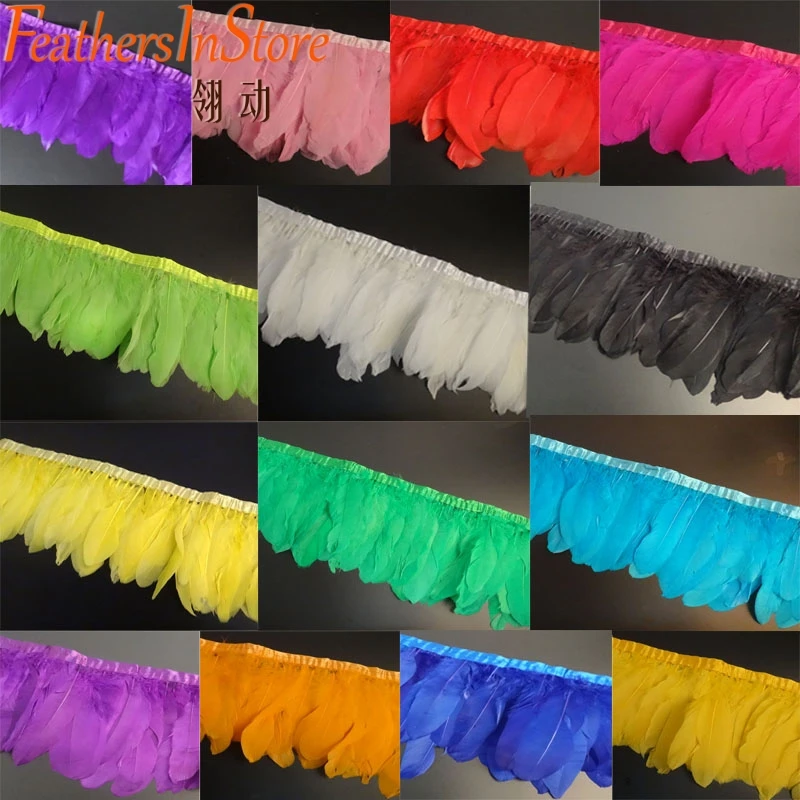 Multi Color Goose feather trims 2meters/piece Dyed geese feather ribbons /15-18cm Duck feather fringes Free shipping
Multi Color Goose feather trims 2meters/piece Dyed geese feather ribbons /15-18cm Duck feather fringes Free shipping