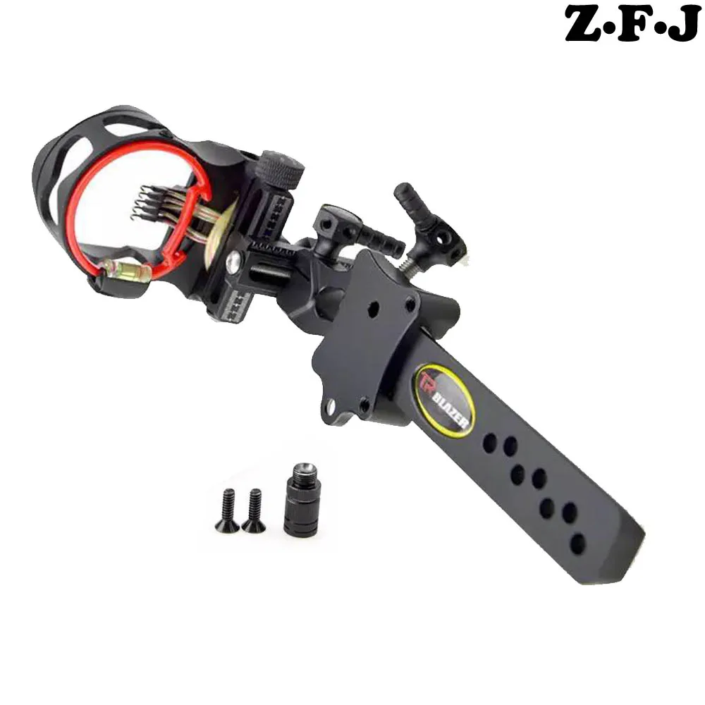 5 pins Compound Bow Sight 019"Micro Adjustable Compound Bow Sight with Light Outdoor Hunting Athletics Recurve Sight Accessory
5 pins Compound Bow Sight 019"Micro Adjustable Compound Bow Sight with Light Outdoor Hunting Athletics Recurve Sight Accessory