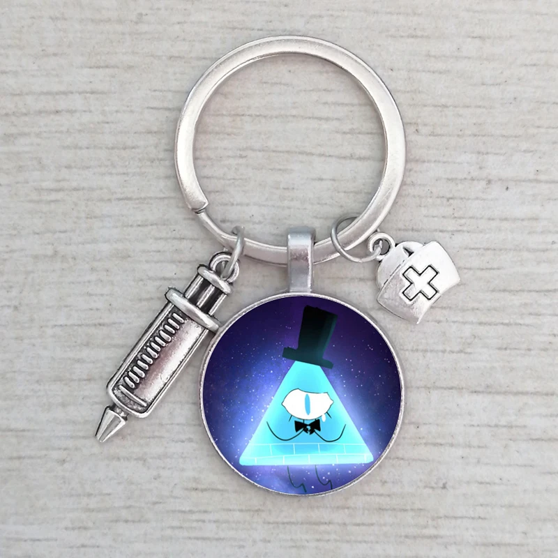 The Mysterious Town Series Keychain Gravity Falls Bill Cipher Boss Keychain round glass exquisite fashion bag car key chain
The Mysterious Town Series Keychain Gravity Falls Bill Cipher Boss Keychain round glass exquisite fashion bag car key chain