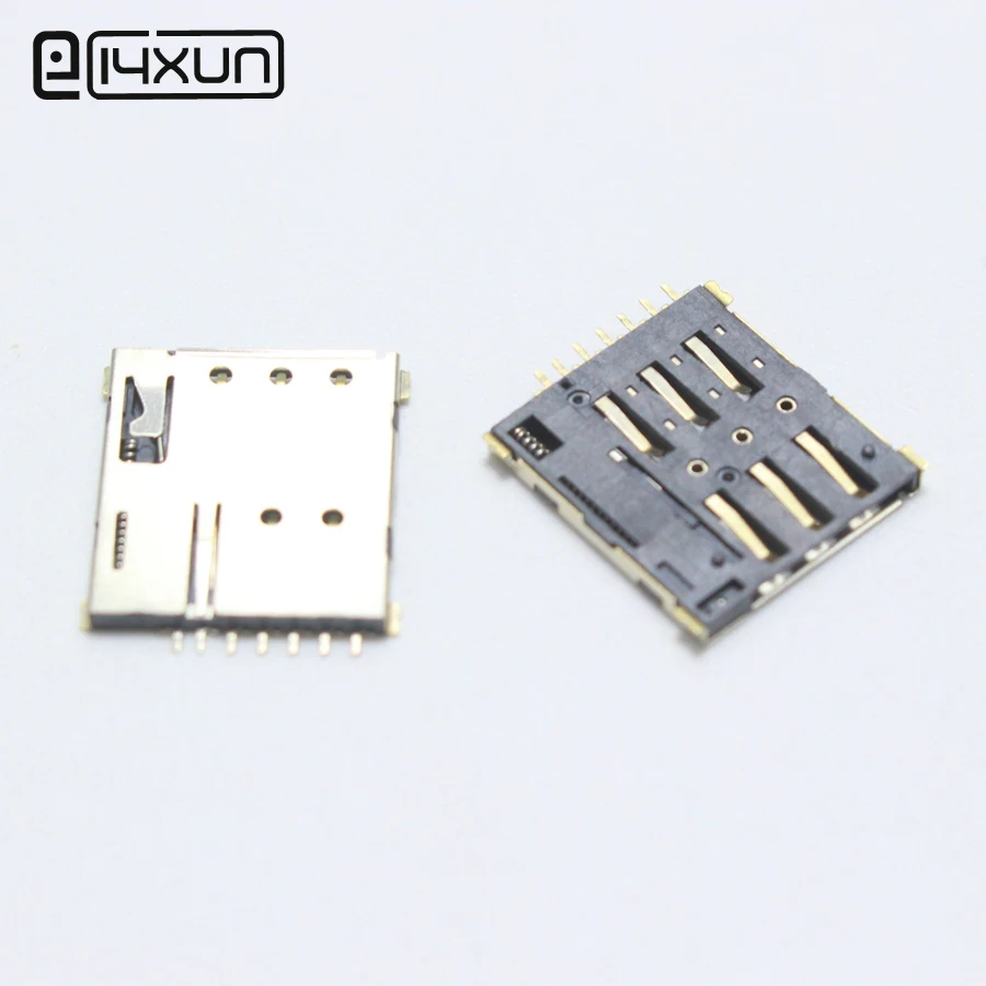 1 шт. само-пружинный Nano-SIM 7P Мини Микро Держатель карты слот бомба позолоченный Pin